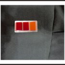 Custom Made Star Wars Imperial Officer Rank Bar Prop with Mag-lock Rogue-1: 2 Red-1 Amber/Yellow