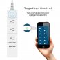 Wi-Fi Smart 1.6M Extension Socket Power Strip 3 Outlets + 2 USB Port App Control