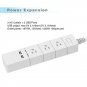 Wi-Fi Smart 1.6M Extension Socket Power Strip 3 Outlets + 2 USB Port App Control