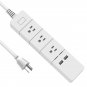 Wi-Fi Smart 1.6M Extension Socket Power Strip 3 Outlets + 2 USB Port App Control