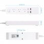 Wi-Fi Smart 1.6M Extension Socket Power Strip 3 Outlets + 2 USB Port App Control