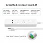 Wi-Fi Smart 1.6M Extension Socket Power Strip 3 Outlets + 2 USB Port App Control