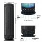 Aosder Bluetooth LED Speaker 360 SURROUND, PULSATE, SD,2300mAh 2.1, x2 10 Watt