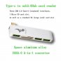 High Speed 5-in-1 USB 3.0 To USB-C Hub, SD card, and Micro SD card support