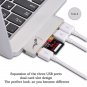 High Speed 5-in-1 USB 3.0 To USB-C Hub, SD card, and Micro SD card support
