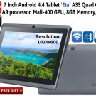 Tablet  'Eta' Android 4.4- 7 Inch, QuadCore A33 CPU, 8GB, OTG, Bluetooth,Wifi