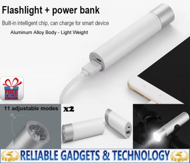 Xiaomi LED Flashlight 240 Lumen 11 Light Modes 3350mAh Battery Aluminum Body