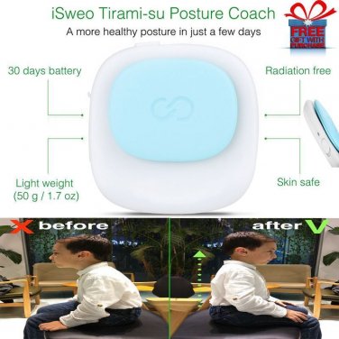 Posture Corrector (ISWEO) TIRAMI-SU Skin Safe, Radiation Free, Reminder + Gift