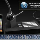Handsfree Wireless Bluetooth Headset System - Telephone Landline + MobilePhone 2