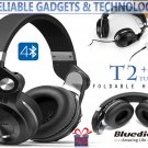 Bluedio T2+ Turbine 4.1 Headphones - 16 Ohm, 110dB 40Hrs, FM, Calls, Mic, SD
