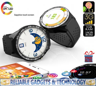 ZGPAX S99C Android Watch Phone, 5MP, Bluetooth, WiFi, 3G, IMEI Mic, Pedometer