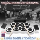 Foldable Silicone Drum - 7 Pads, 2 Foot Padels, Head Phone Jack, Realistic Sound