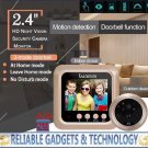Peephole Camera 2.4-Inch Display 1MP CMOS 160-Degree Angle Night Vision IR Cut