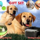 DOG GIFT SET: Dog Training Collar, Treat Dispensing Toy, 5 Dog Toys Non-Toxic
