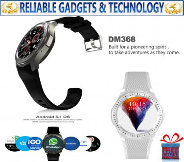 DOMINO 3G DM368 - Smartwatch, Android, Quad Core CPU, 1 IMEI, Bluetooth 4.0, 8GB