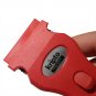 Razor Blade Scraper Tool for Paint, Glue, Stickers, Glass & More -+5 Blade - Red (AGSV1-1) U.S. Made