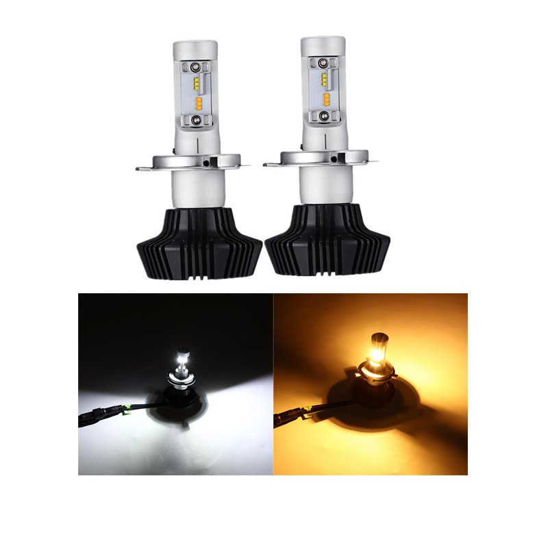 KATUR H4 9003 HB2 Ampoules de Phare à LED Hi/Lo Mini Design Puces