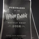 JACK Daniels Purchased At The White Rabbit Limited Edition Bottle Label 2016