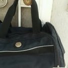 American Tourister Duffel Bag Black Nylon Gym Luggage Carry On 17" x 10" x 8"