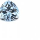 7 1/4 Carat Very Good Baby Swiss Blue Topaz Trillion Cut Gemstone 12 x 12mm