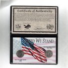 UNITED WE STAND SET/STANDING LIBERTY QUARTER/NEW YORK QUARTER COA