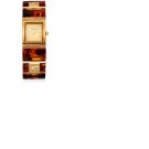 Brown Tortoise Shell Color/ Crystals Watch Mechanical Sousou Ladies