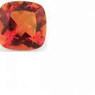 5.97 Carat Excellent Azotic Topaz Magical Red Rainbow Cushion Cut Gemstone 12mm