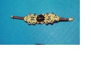 Vintage Designed Handmade Handwoven Macrame Bracelet Quality Purple Beads