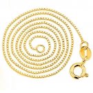 Platinum clad 0.925 Sterling Silver Chain Necklace/18"/1.1mm