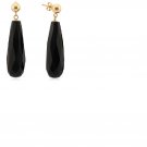 Black Onyx 14kt Gold Dangle Earrings
