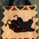 Chili Peppers Purse Cell Phone Coin Kids Western 100% Cotton Cosmetics Toys 5"