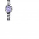 Ladies Watch/Purple Ceramic Face/Crystals/Roman Numerals/Second Hand
