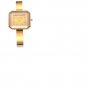 Large Square Face/Crystals/Roman Numerals/Yellow Gold Colored Ladies Watch