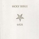 Holy Bible White O.E.S. King James Words of Christ in Red Dictionary Concordance