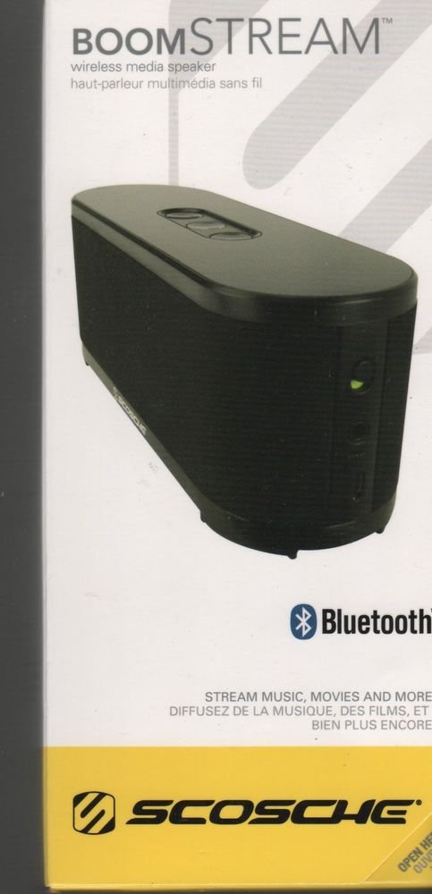 Scosche Boom Stream Bluetooth Media Speaker  and Car Kit in Black