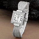 Swarovski Style Crystal Stainless Steel Ladies Bracelet USS Quartz Watch