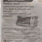 Black & Decker Booklet Owner's Manual Perfect Broil Digital Countertop Oven