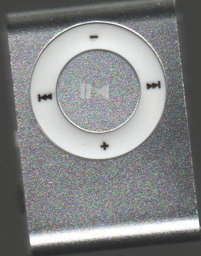 Mini Shuffling MP3 Player with Micro SD Slot in Silver