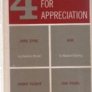 Four Novels For Appreciation Jayne Eyre Kim Night Flight The Pearl Fuller 1960