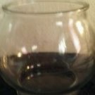Large Glass Vase Clear Bubble Bowl 26" Round 8 1/2" High