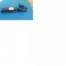 Blue Toy Plastic Flat Bed Truck/10 Wheels/Semi Trackor Trailer/13 1/2"