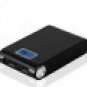 1200MAH SAFE EXTERNAL BATTERY POWER BANK & FLASHLIGHT DUAL USB PORTS BLACK