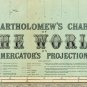 Old World Map 1914 Mercator Projection - fine reproduction