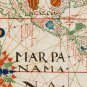 OLD WORLD MAP PORTUGUESE DISCOVERIES 1573 - fine reproduction