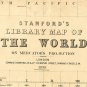 BEAUTIFUL WORLD MAP VINTAGE ATLAS 1898 MERCATOR PROJECTION - fine reproduction