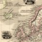 MARVELLOUS WORLD MAP 1853 VINTAGE LOOK MERCATOR PROJECTION - fine reproduction