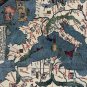 OLD GENOESE WORLD MAP EARTH ATLAS EUROPE ASIA AFRICA 1457 - fine reproduction