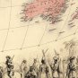 OLD WORLD MAP ANTIQUE ATLAS 1850 - fine reproduction
