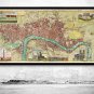 OLD LONDON MAP 1800 - fine reproduction