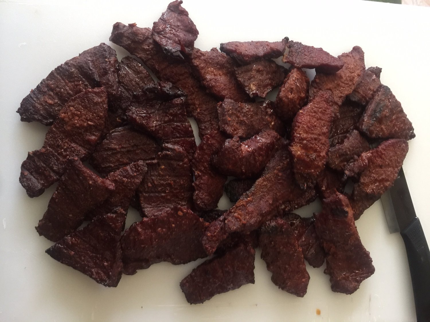 Red Hot Smoked beef jerky 8 oz package Fathers Day Artisan Made Fresh